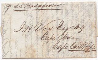 1856 Wm Dickson & Co Wine Trade Letter London J H Vos Cape Town South Africa