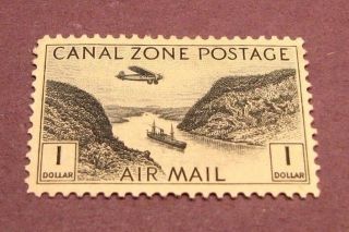 Us Stamp Canal Zone Scott C14 Gaillard Cut Mh C155