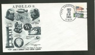 Apollo 8 Lovell,  Anders,  Borman Dec 21,  1968 Cape Orbit Covers