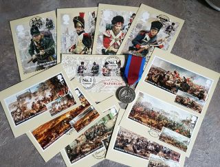 2015 Battle Of Waterloo 200 year anniversary Royal Mail First Day Covers stamps 2