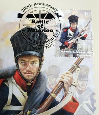 2015 Battle Of Waterloo 200 year anniversary Royal Mail First Day Covers stamps 4