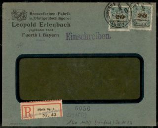 Germany Inflation Cover Nov 30 1923 Mi329ap Last Day Rate Reg 160 Billion 72324