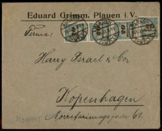 Germany Inflation Cover Nov 20 1923 First Day Rate To Denmark 80 Billion M 72671