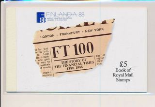 Lk71873 Booklet Great Britain Financial Times History Prestige Mnh