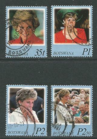Botswana 1998 Princess Diana Memorial - - Attractive Topical (659 - 62)