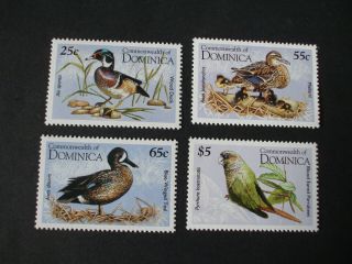 Dominica - 1995 " Water Birds,  4 Values From Set Of 16 " U/m.  Sg.  1338/40 &1353