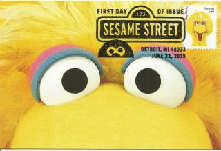Big Bird From Sesame Street Film Television Fdc Usa Maximum Card