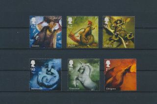 Gx03052 Great Britain Mythical Creatures Folklore Fine Lot Mnh