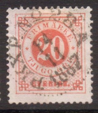 Sweden Sverige Tpo Postmark / Cancel " Pkxp No 28 A " 1887