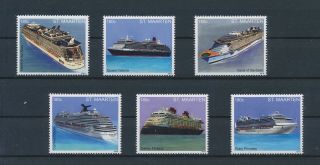 Gx02850 Netherlands St Maarten 2013 Ocean Liners Ships Fine Lot Mnh