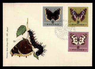 Dr Who 1967 Poland Butterfly Fdc Pictorial Cancel C134844