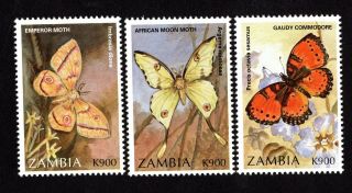 Zambia 1997 Group Of 3 Stamps Mi 710 - 712 Mnh Cv=6,  60€