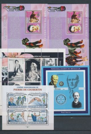 Ab6 - 2781 World Famous People Historical Figures Fp Good Sheets Mnh