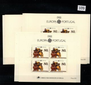,  12x Portugal 1988 - Mnh - Europa Cept - Horse -