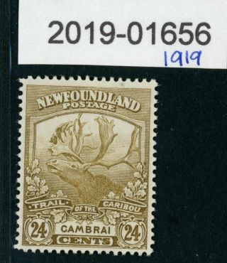 Newfoundland 1919 Mlh Stamp - " Cambrai " 24 Cents - Troops In World War I (1656)