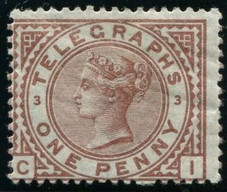 Sg T2 1d Red - Brown Plate 3.  A Fine Lightly Mounted Example