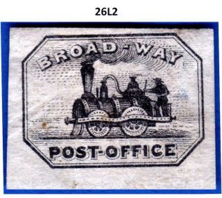 Us Local Sc 26l2 Broadway Post Office,  York,  N.  Y.  1851,  Used/unused? Ng