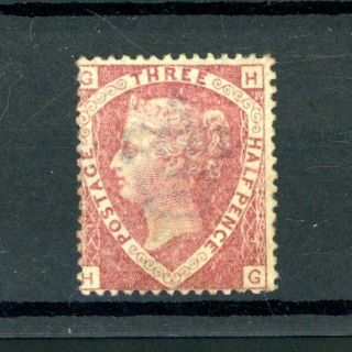 Great Britain 1870 1 1/2d Rose Plate 3 (sg 51) L.  H.  M.  (s405)