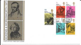 1970 Literary Anniversaries With Chigwell Handstamp - Rare On Post Office Cover
