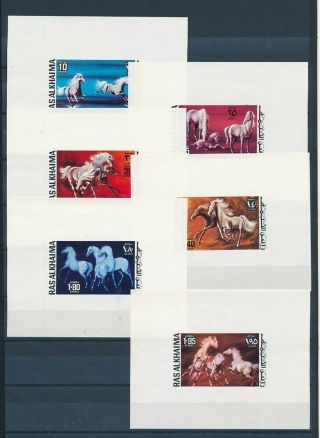 D000874 Horses Paintings Mnh Set Of S/s 