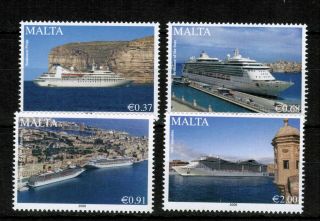 Malta 2009 Cruise Liners 2nd Series Sg1627 - 1630 Unmounted