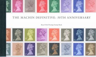 Gb 2017 Machin 50th Anniversary Rm Prestige Booklet Sg Dy21 Fv £15.  29 Look