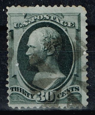 United States - 1870 Alexander Hamilton 30c Black - Sc 143 - Postage