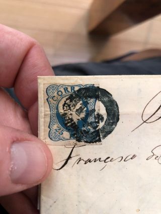 Rare Portugal Folding Letter Covers 1857 3