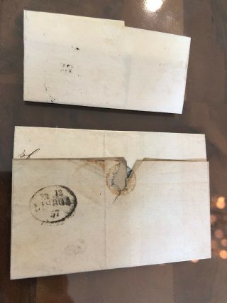 Rare Portugal Folding Letter Covers 1857 7