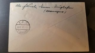 Germany Zeppelin Postcard 1931 Islandfahrt MEF 1 RM 2