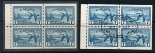 Canada 1947 Air Booklet Panes M N H And Very Fine