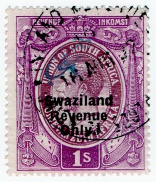 (i.  B - Bob) Swaziland Revenue : Duty Stamp 1/ -