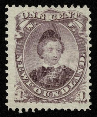 Canada Newfoundland Stamp Scott 32 1c Edward Vii As Prince Of Wales No Gum