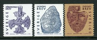 Sweden Scott 2434 - 2436 Mnh Artifacts From Birk Archaeological Site Cv$4,