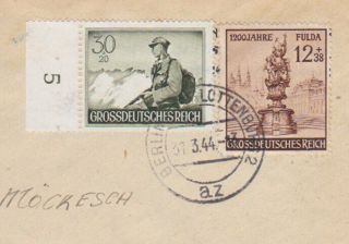 GERMANY DR 1944 REG.  COVER BERLIN FRANKED Mi 884,  886 TO WIEN AUSTRIA 3