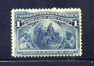 Us Stamps - 230 - Mnh - 1 Cent 1893 Columbian Expo Issue - Cv $32