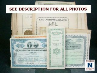 Noblespirit (9176) Early Stock Certificates & Liquor Licenses