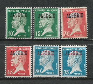 French Colony Algeria 1924.  Complete Set Of 6 Stamps " Pasteur " (6709)