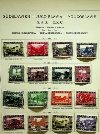 Bosnia Yugoslavia 1918 - 19 Semi Postal 15v Lh Unchecked For Varieties - K42