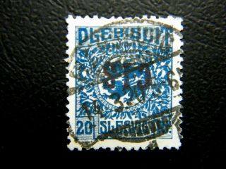 Local Deutsches Reich 1920 Schleswig Overprint C.  I.  S.  Inverted Signed