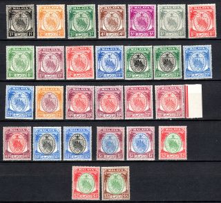 Malaya Malaysia Straits Settlements 1949 Negri Sembilan Complete Set Of Mh Stamp