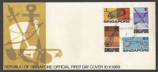 Singapore 1969 Musical Instruments Ua Fdc