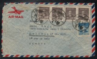 China - Shanghai / 1949 Airmail Cover To France (6667)