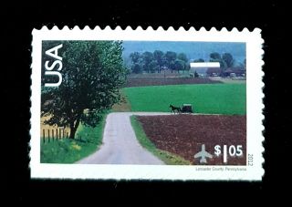 2012 Us Airmail Stamp C150 Mnh Lancaster County Pennsylvania Amish Xf