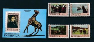 D279367 Paintings Art Mnh,  S/s Dominica