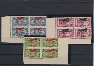 French Colonies Alaouites Airmail C17 - C19 $400,  (b52)