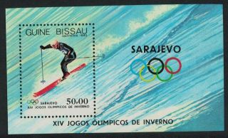Guinea - Bissau Winter Olympic Games Sarajevo 1st Issue Ms Mnh Sg Ms793
