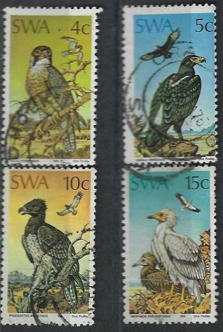 South West Africa 1975 Protected Birds Of Prey Complete Set 0307 Last One