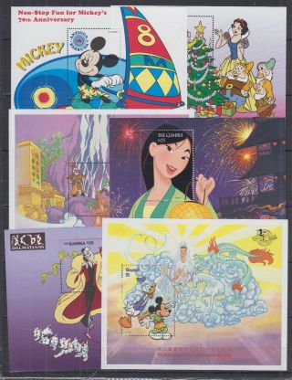 S297.  Gambia - Mnh - 6 Different Pcs - Art - Painting - Disney