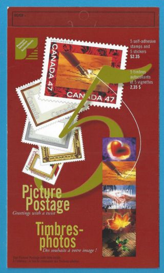 Canada 2000 Picture Postage Scott 1882 Booklet Of 5 Stamps 5 Stickers